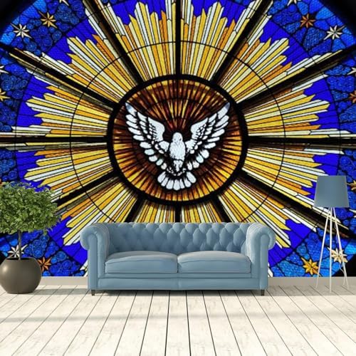 Papier peint amovible 3D moderne sticker mural texture abstraite colorée salon - 2