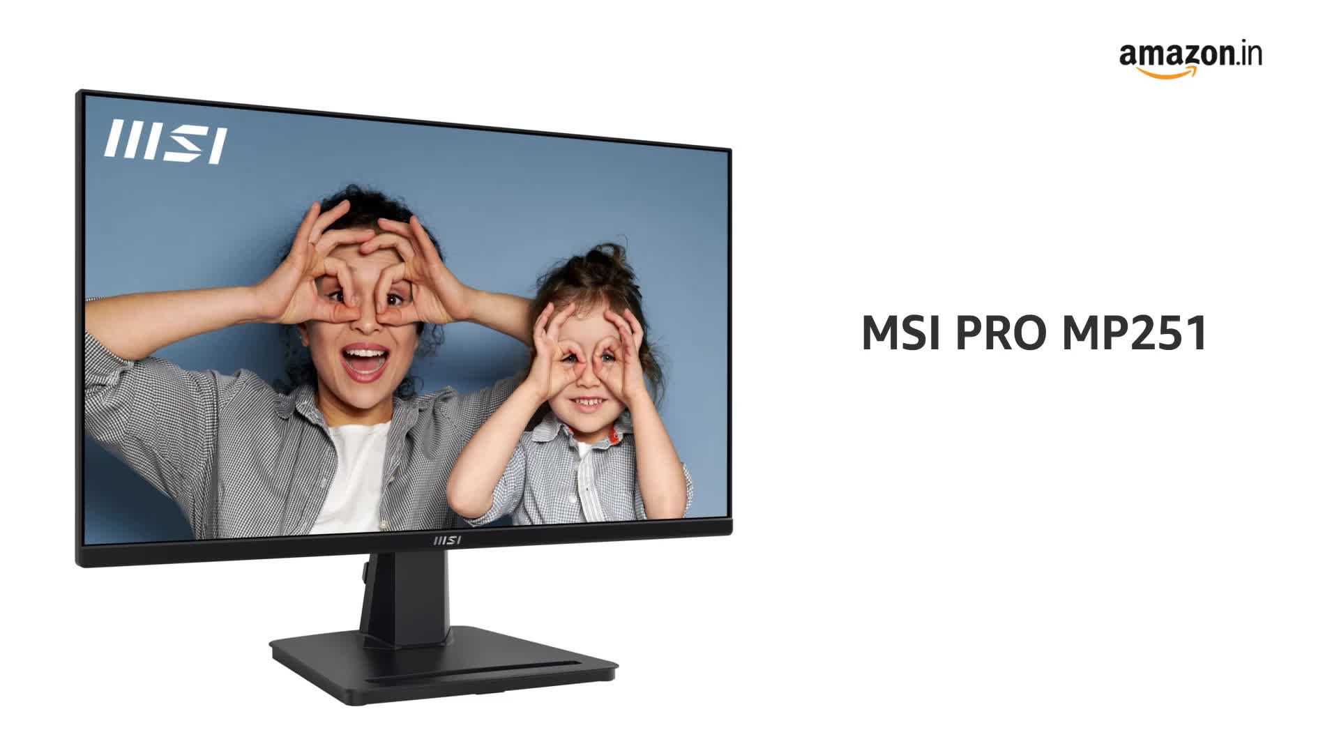 MSI PRO MP251 24.5 Inch Full HD Office Monitor - 1920 x 1080 IPS