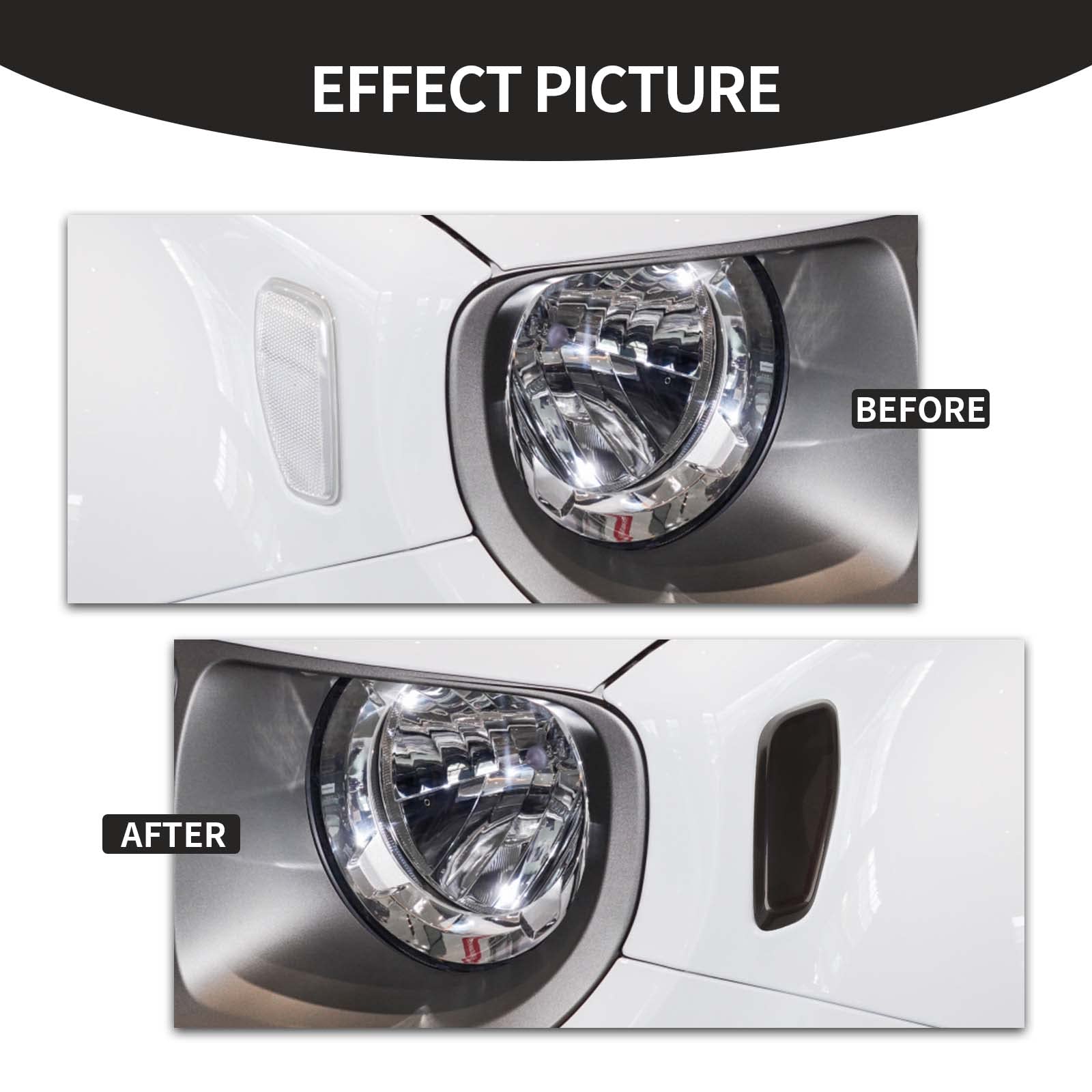 CheroCar Signal Light Cover Turn Light Cover Turn Signal Light Cover Trim Compatible with Jeep Renegade 2016-2025+