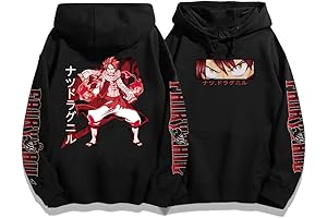 Anime Sweatshirt Fairy Tail Natsu Hoodie Harajuku Hoodie Long Sleeve Pullovers Unisex