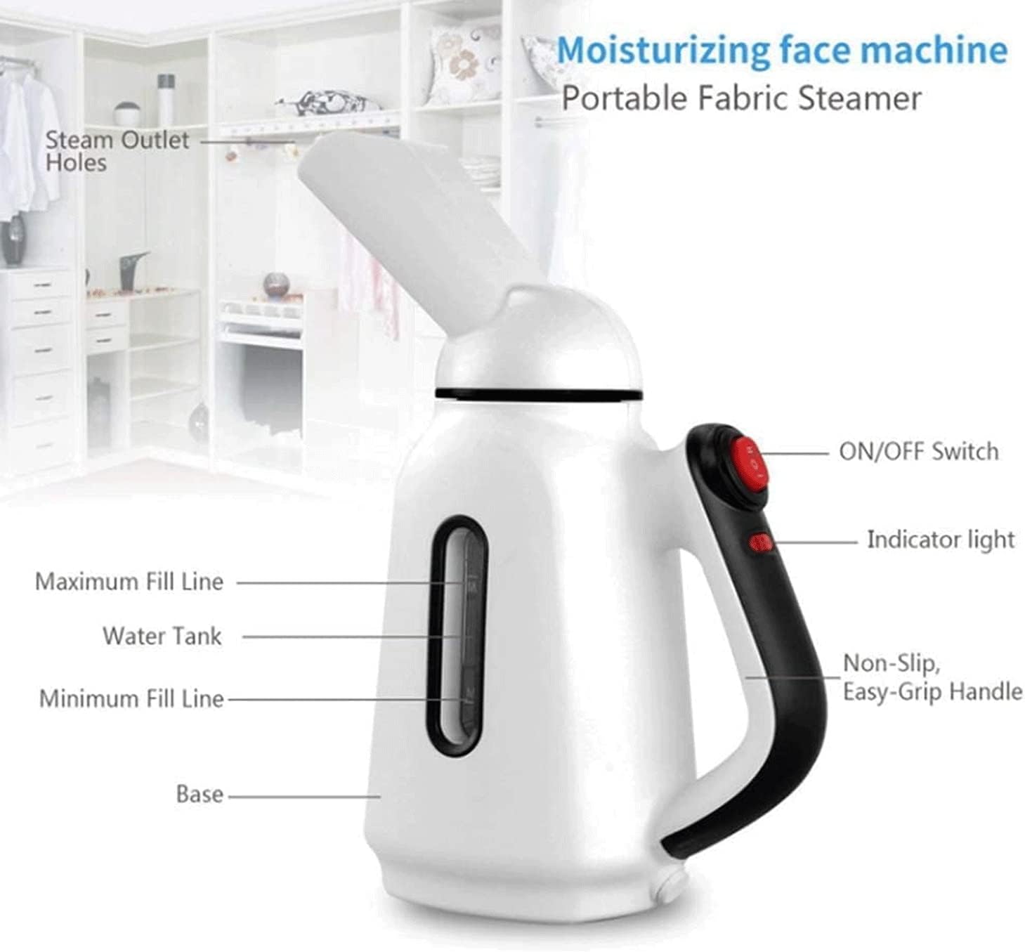 Steamer for Clothes Steamer Handheld Garment Steamer Clothing Iron 150ml Steam Iron for Home and Travel