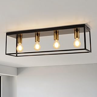 FORCOSO Black Ceiling Lights 4 Lights, Modern...,