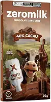 Chocolate sem Lactose 40% Cacau 80g- Zeromilk