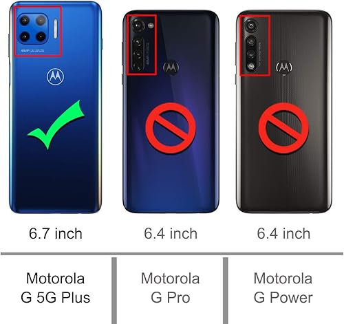 Miniatura 2 de Osophter Funda protectora de goma TPU flexible para Motorola One 5G UW para Motorola One 5G UW (azul marino)