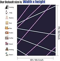 Vista 6 de Sensfun Laser Line Photography Backdrop Neon Laser Tag Birthday Party Night Game On Indoor Photobooth Background Glow Photo Studio Backdrops Fabric