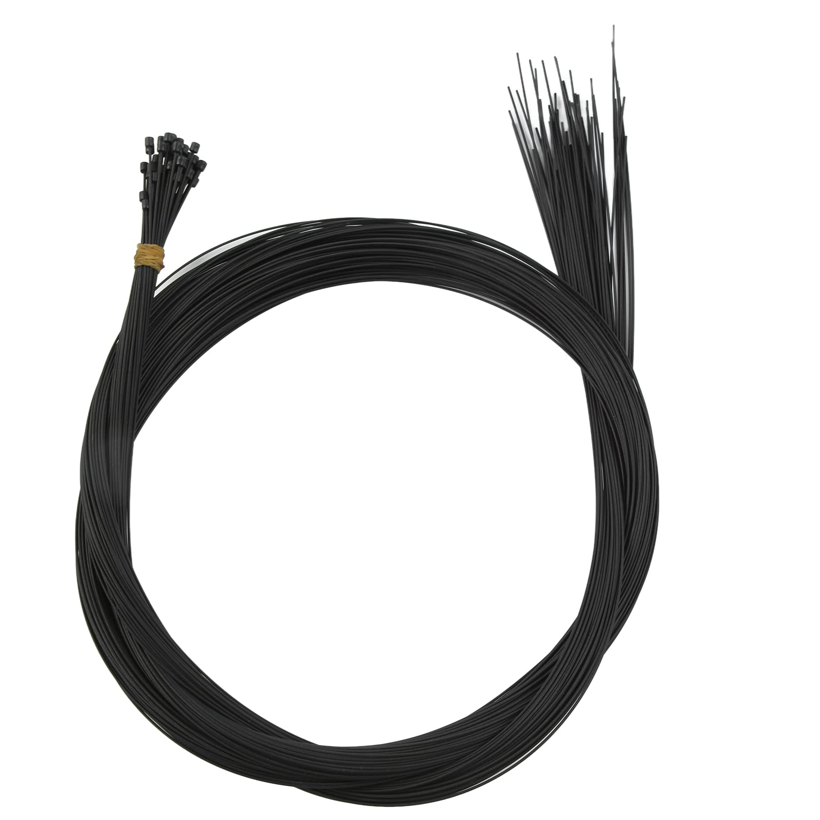 Ensemble de Lignes de Dérailleur de Vélo, Câbles de Frein Durables en PTFE de 1,2 Mm avec Rouleau intégré pour Vélos de Montagne et de Route, 50 Pièces/boîte