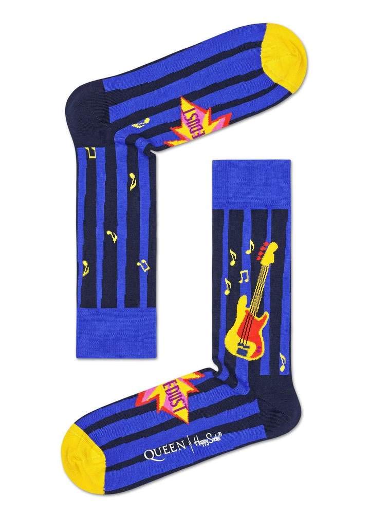 Happy Socks Women's Multi Queen Another One Bites The Dust Sock, 4-7, Que01-6500