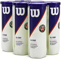 Bola de Tênis Wilson Roland Garros All Court - Pack com 6 Tubos