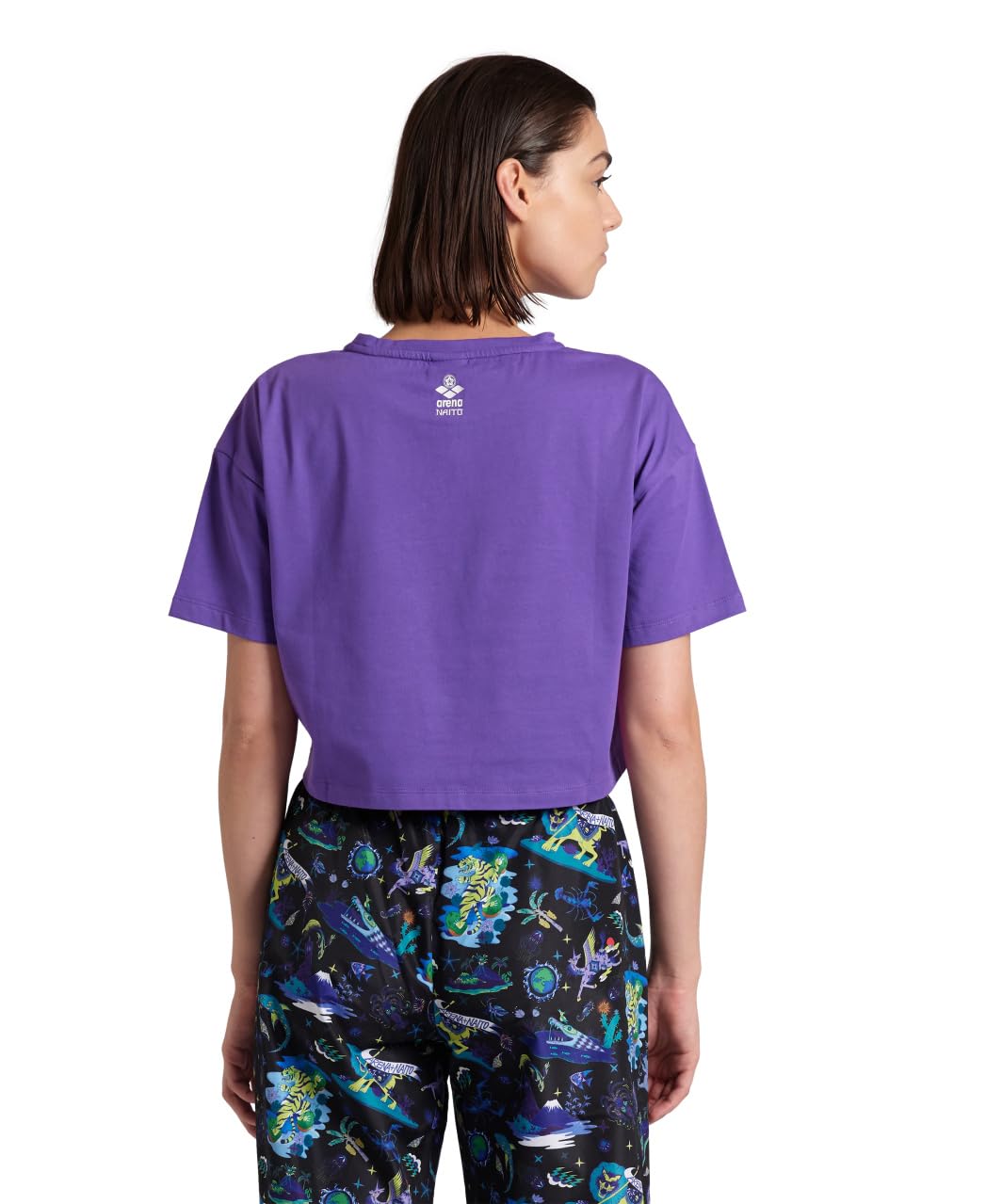 Arena Women's Arena Fun Planet Crop Tee T-Shirt Femme (Lot de 1)