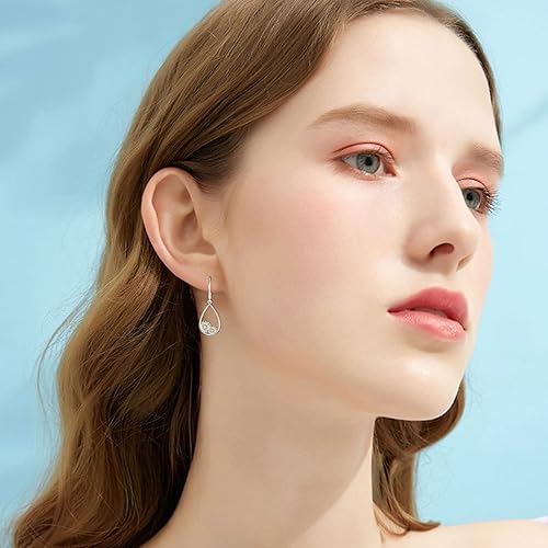 Miniatura 2 de Christmas Dangle Earrings 925 Sterling Silver Holiday Xmas Jewelry Gifts for Women Daughters