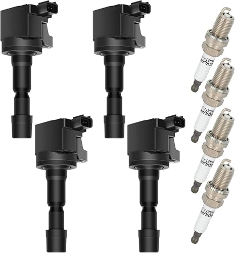 Miniatura 8 de ECCPP UF626 4 bobinas de encendido con 4 bujías de iridio para Honda 2009 2010 2011 2012 2013 Fit 1.5L UF-626 5C1721 E1126