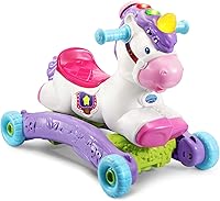 VTech Prance and Rock Learning Unicorn: 2-in-1 Rocker to Ride-On Toddler Toy, Teaches Colors, Songs & Imaginative Play 12-36 Months