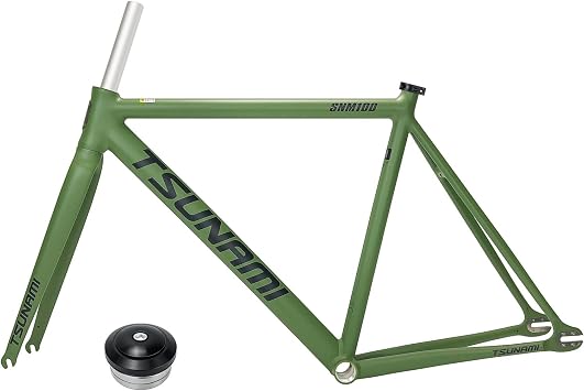 700C Fixed Gear Bike Frameset 49/52/55/58CM C Brake Aluminum Alloy Racing Track Bike Frame Quick Release 100/120mm Bike Frame with Fork