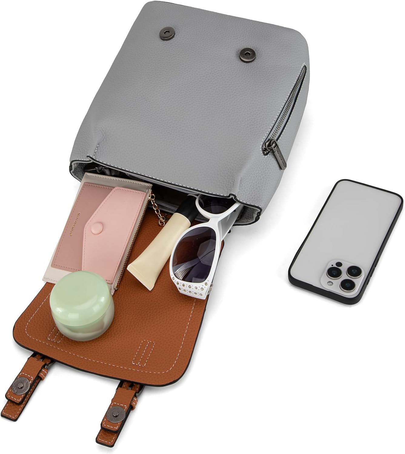 Montana West Small Backpack Purse for Women Vegan Leather Mini Womens Backpack Cute Convertible Shoulder Bag - Image 4