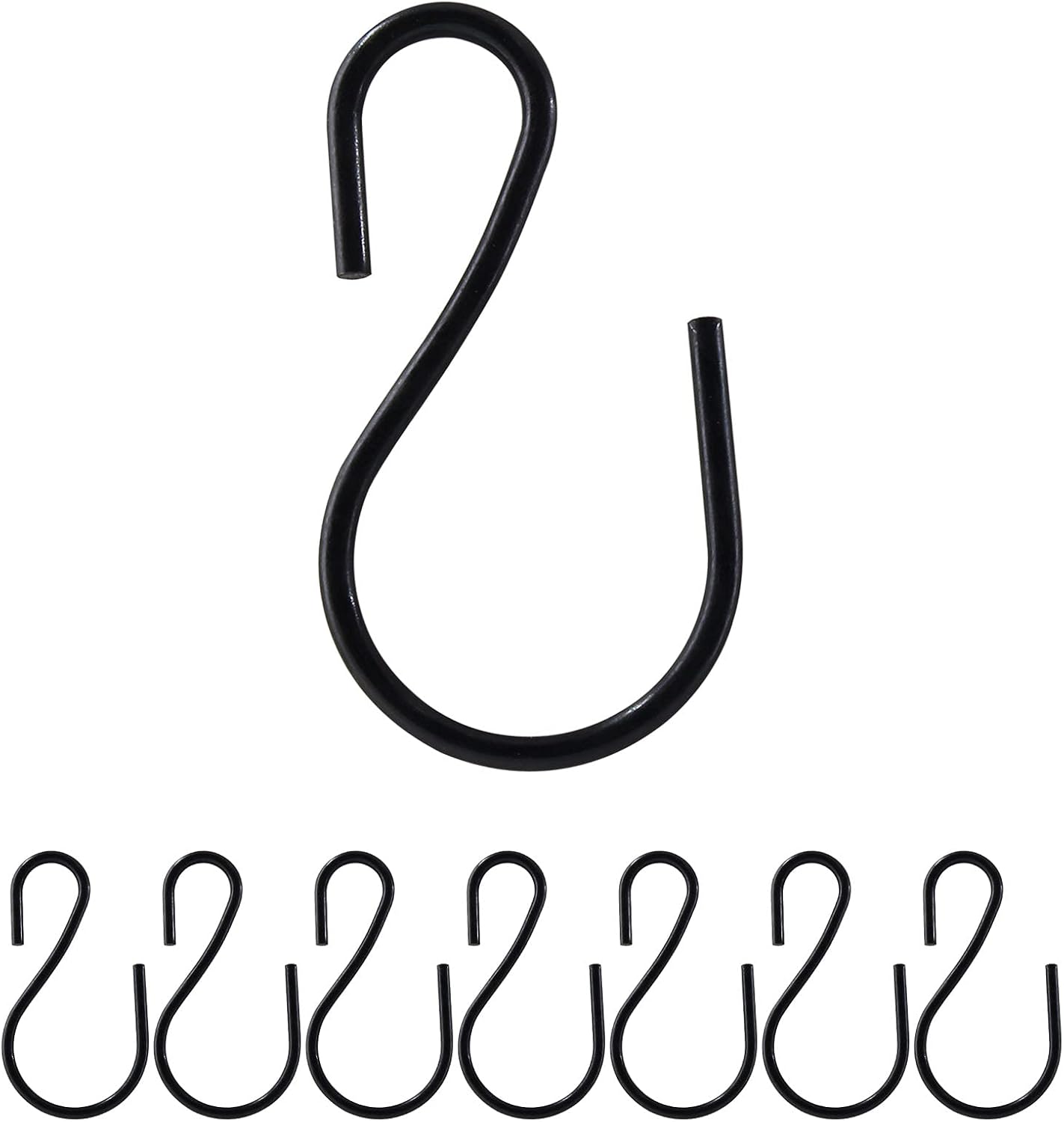Murtenze 40Pack Mini S Hooks for Hanging, 1”x 0.6” S Shaped