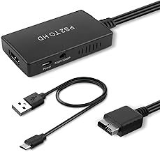 TIANXUAN PS1/PS2 to Hdmi Adapter Cable for Playstation 1/2/3 to HDMI Converter for Multifunctional HDTV TV Console Projector Monitor Support 480/720p & 16:9/4:3 Aspect Ratio