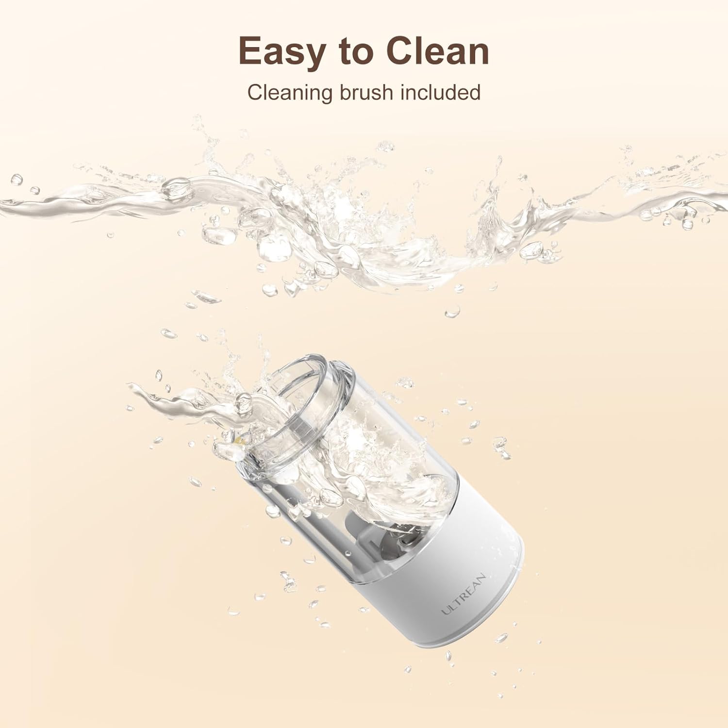 Ultrean Electric Pepper Grinder, Rechargeable Salt and Pepper Grinder with 6 Adjustable Coarseness, LED Light, Automatic Grinder for Kitchen, Valentines Day Gifts for Him Her Mom Dad, White - Image 6