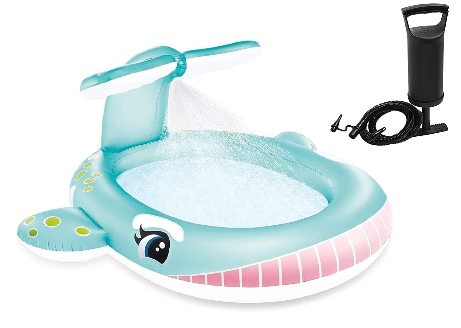 Invite Enterprise Summer Special Inflatable Kid Swimming Pool, Baby Bath Tub, Water Pool For Kids With Pump (Size:6.6Ft) (Whale Spray Bath Tub)-picture-30