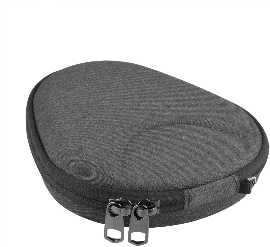 Geekria Shield Case Compatible with WI-1000XM2, WI-1000X, WI-C600N, SMR-10, H700, EX750BT Neckband Earbuds, Replacement Protective Hard Shell Travel Carrying Bag with Cable Storage (Dark Gray)