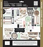 me & my BIG ideas Scrapbook Page Kit, Gold Rush, 12-Inch by 12-Inch