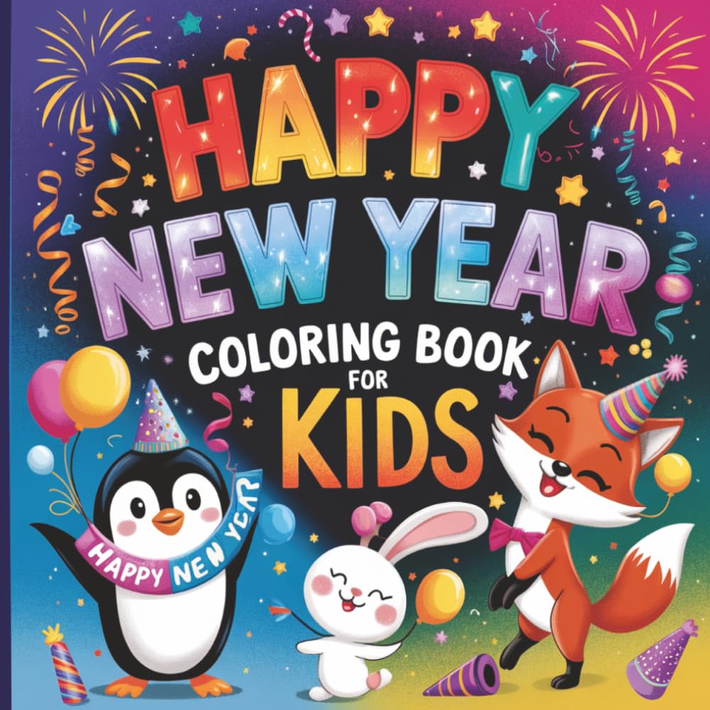 Kids’ New Year Celebration 2026 Coloring Book: Fun, Festive, and Full of Imagination!