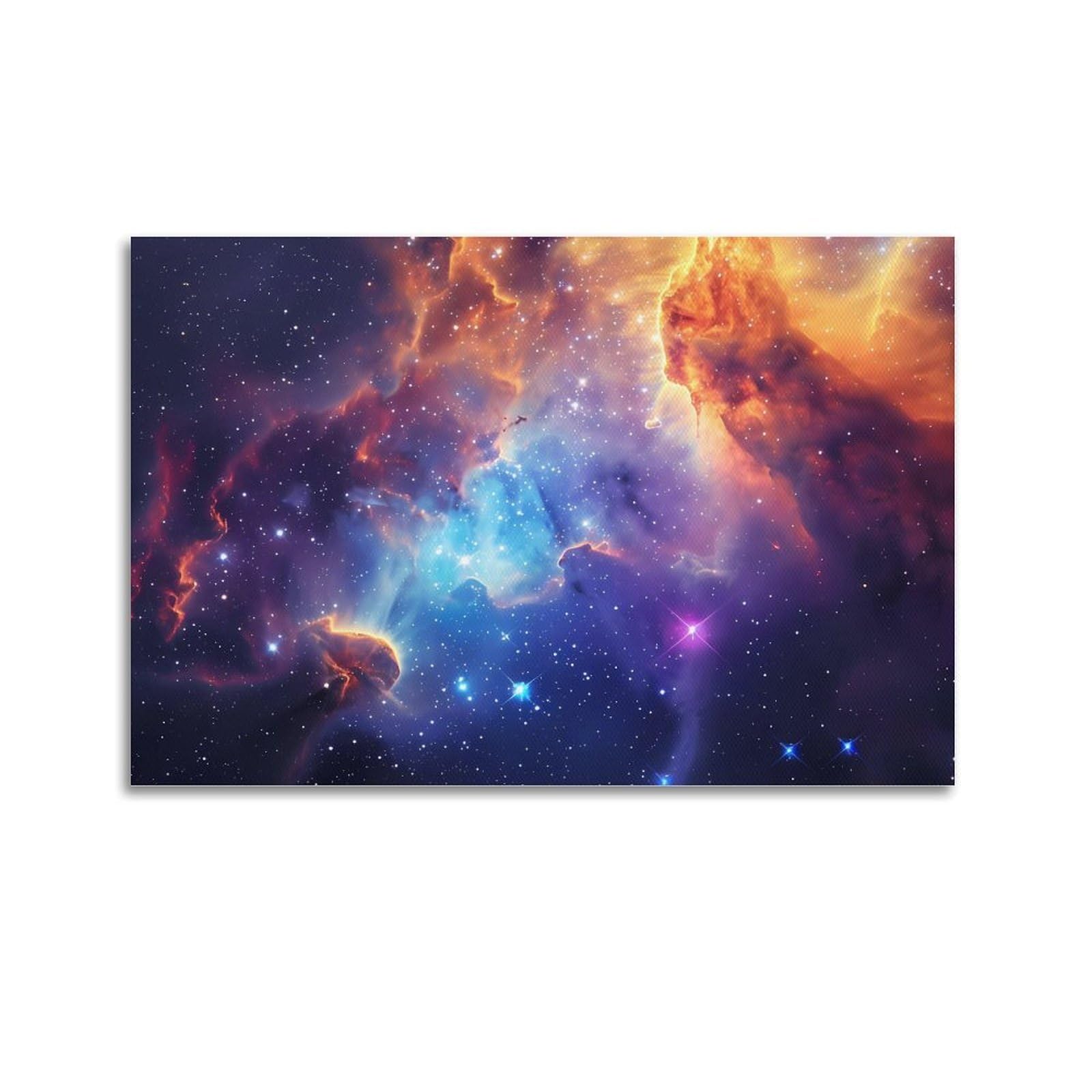 OKAHYS Galaxy Cosmic Planet Space Poster Decorative Painting Canvas Wall Artworks Picture 20x30inch(50x75cm)
