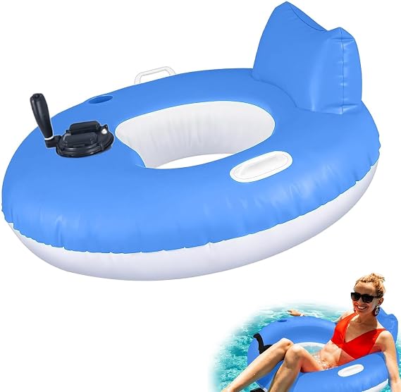 Inflatable Lounge Tube Electric Water Tubing Raft for Adults
