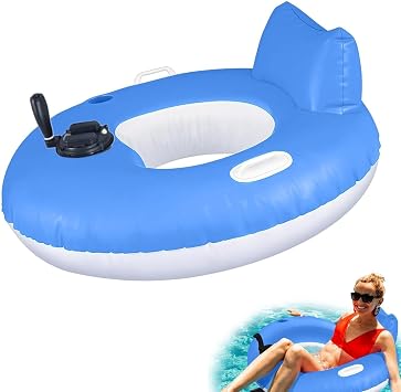Inflatable Lounge Tube Electric Water Tubing Raft for Adults