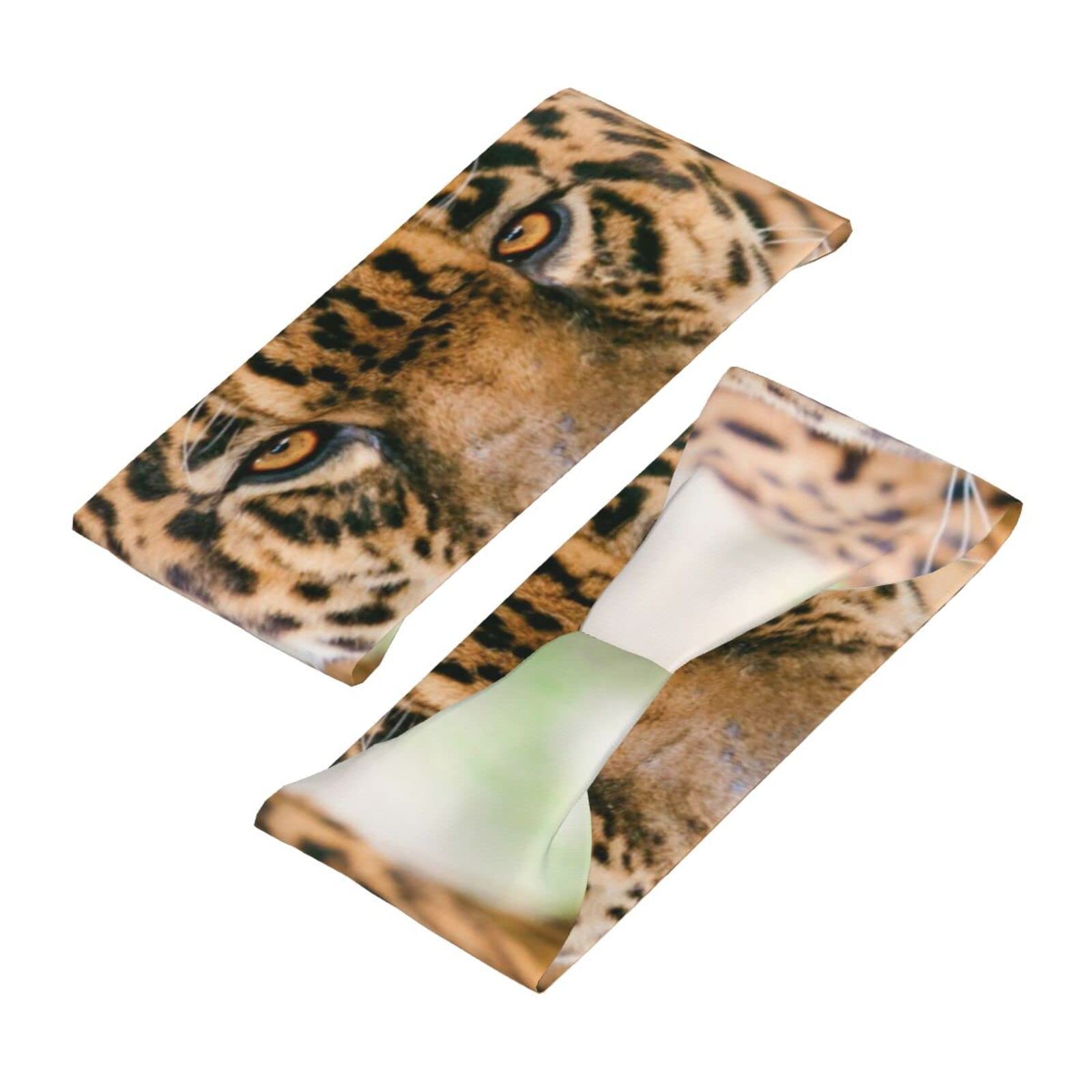 Bandeau Anti Glisse De Sport Léopard, Pour Femme Ou Enfant