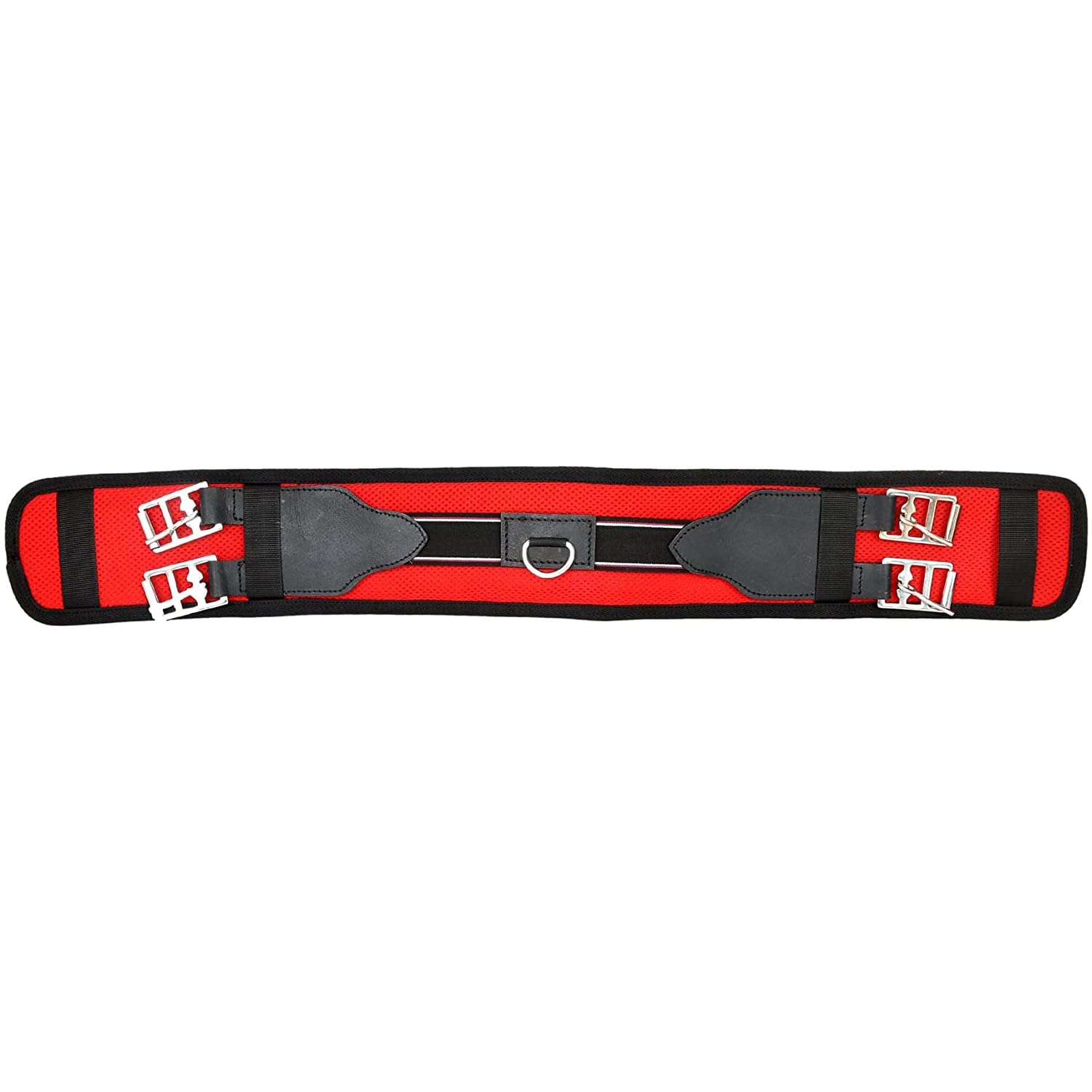 Selle de Cheval synthétique Freemax sans Arbre, avec Sangle Assortie et Paire d'étriers en Aluminium ST-011