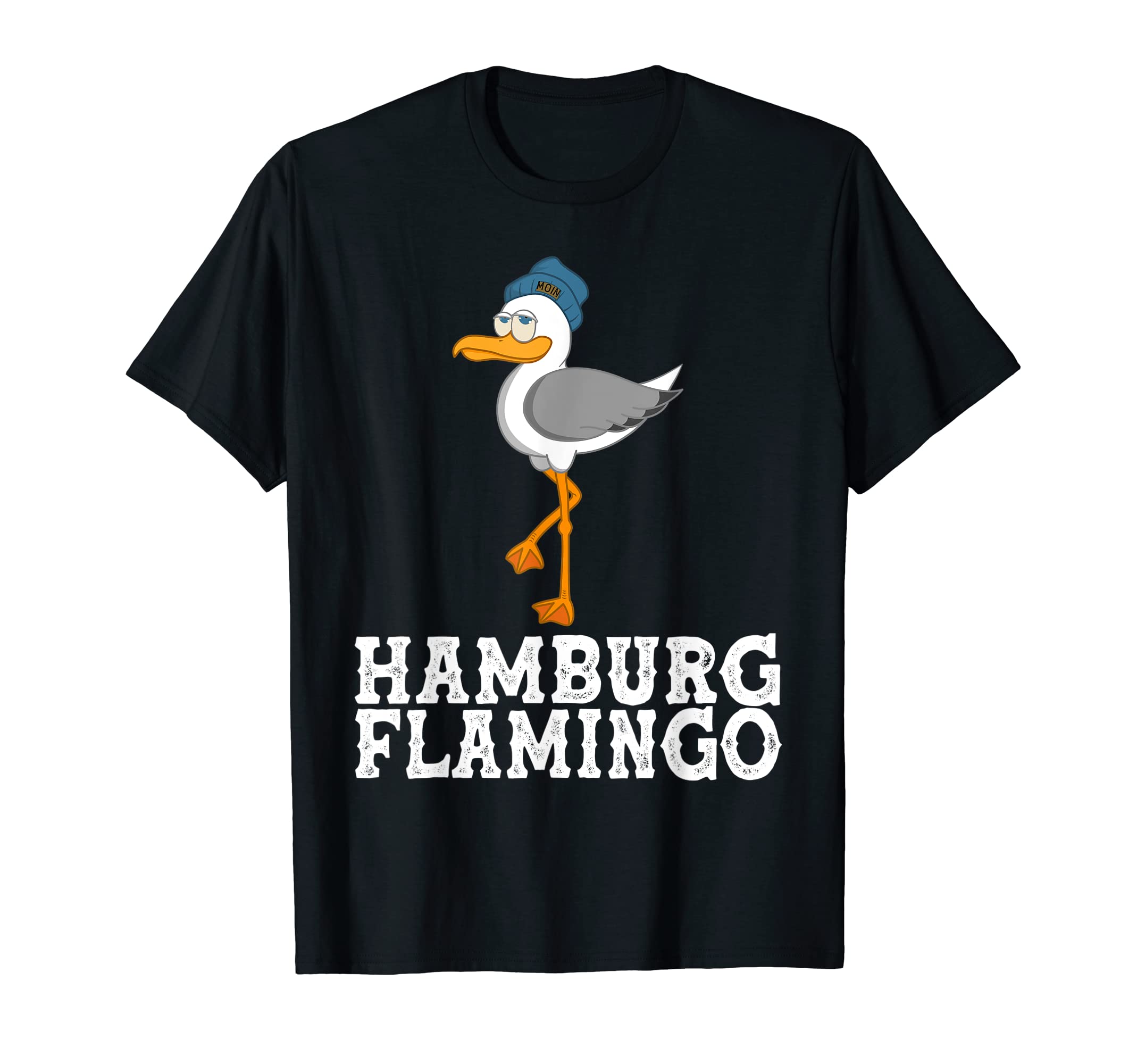 Hamburg Flamingo Seagull - Funny Design - Norden Moin T-Shirt