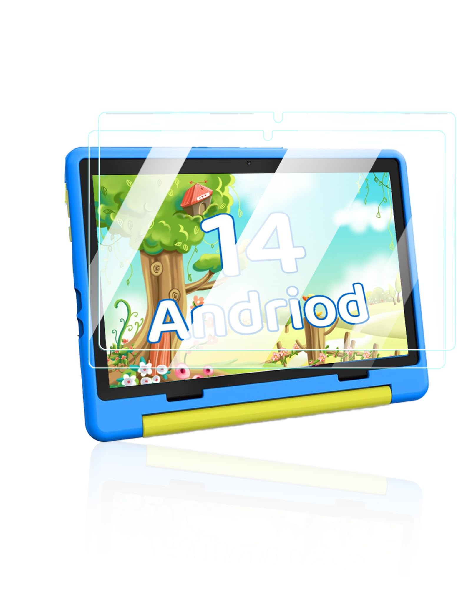 Screen Protector for HiGrace KT1016 Kids Table 10 inch Android 14 Tablet Octa-Core,Anti-Scratch 9H Hardness Touch Sensitive 2.5D Rounded Edges Bubble
