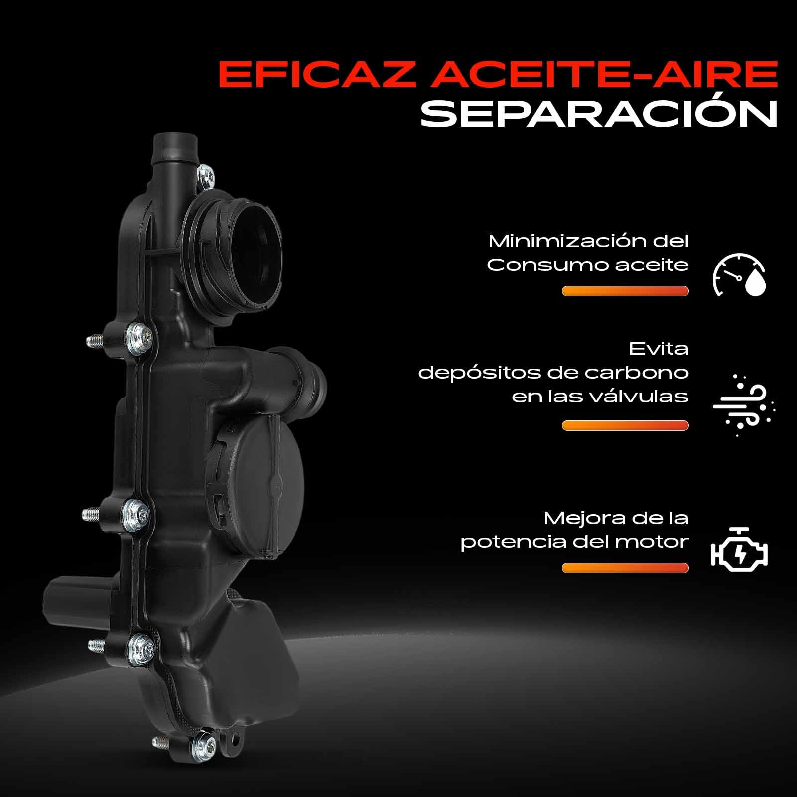 Frankberg Separador de aceite del cárter 181042 | Compatible con: T.o.u.r.a.n 5T1, Limusina A3 8VM 8VS, A3 8V1 8VK, Cruce en T C11 D31, Q3 Sportback F3N, T-R.O.C A11 D11