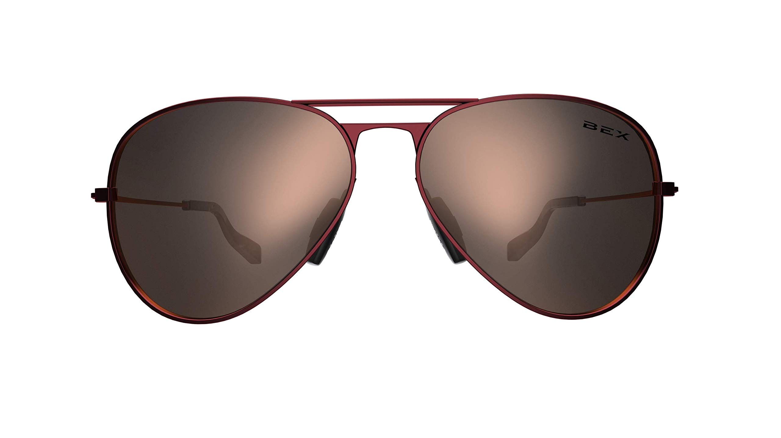BEX Wesley Burgundy and Gold Sunglasses Burgandy/Gold