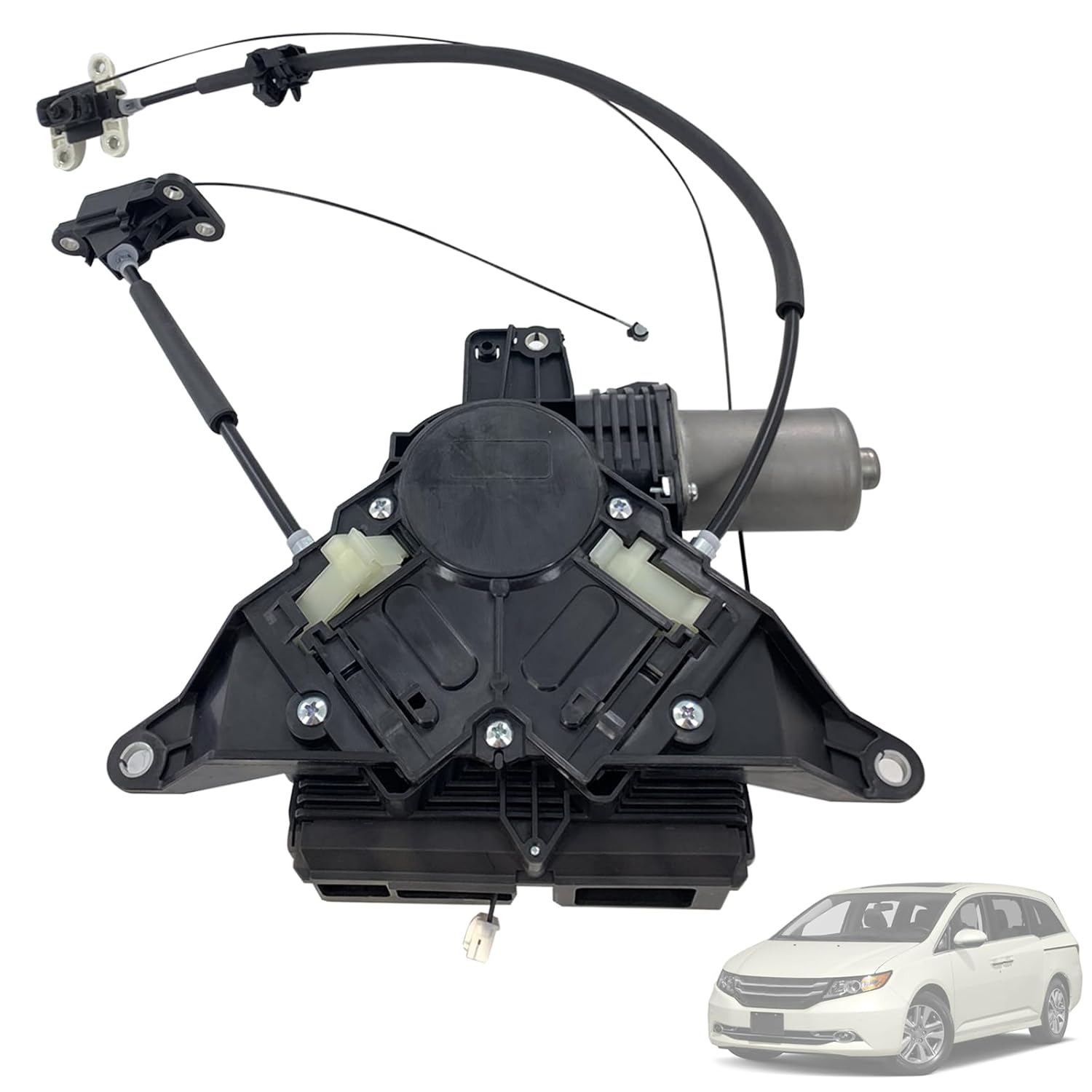 747-302 Driver Side Power Sliding Door Motor Assembly with Cable Harness Compatible for Honda Odyssey 3.5L 2011-2017, Replace# 72050-TK8-305, 72050-TK8-A01, 72050-TK8-A11, 72050-TK8-A12 (Left Side)
