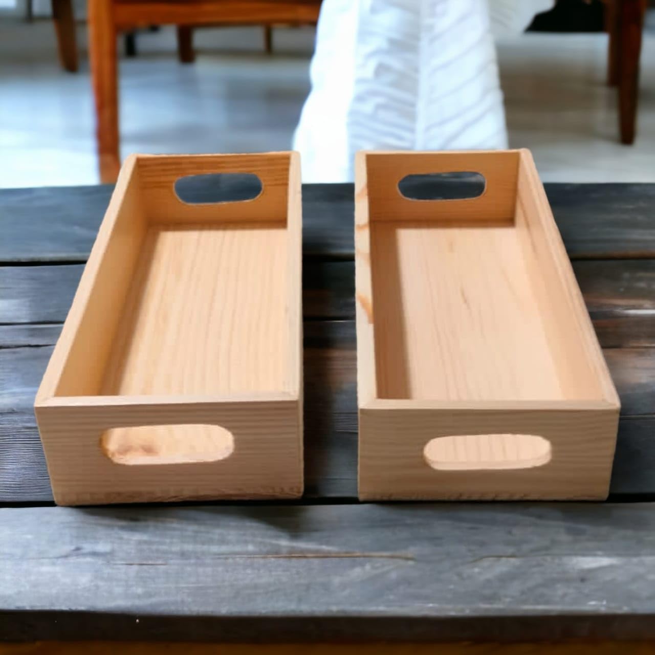 BW Art Wooden Tray Rectangular Serving Tray Set Of 2 Pieces (B0BGSWZJHL) Amazon Price History, Amazon Price Tracker