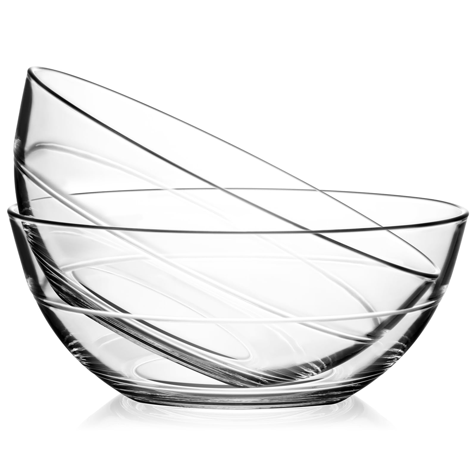 Amazon.com: NUTRIUPS 8.7 inch Tempered Glass Mixing Bowls 2 Pack, Salad Bowl  for Kitchen Microwave, Dishwasher and Oven Safe : Home & Kitchen
