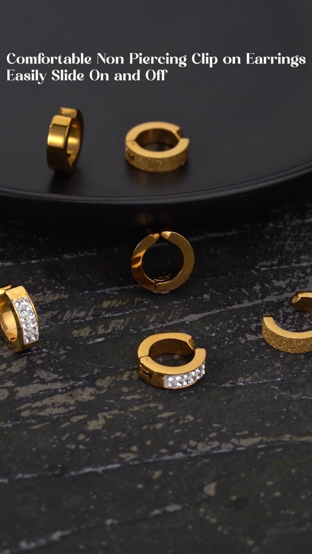 Amazon.com: Jstyle 3 Pairs Stainless Steel Mens Womens Hoop