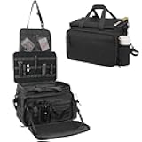 Patrol Bag Law Enforcement, Police Gear Car Front Seat Vehicle Organizer Bags with MOLLE System (Black)