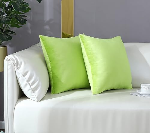 Miniatura 3 de mixeoo Comfy - Juego de 2 fundas de almohada decorativas, cuadradas, de terciopelo grueso sólido, súper suaves, decoración del hogar para sofá, sala