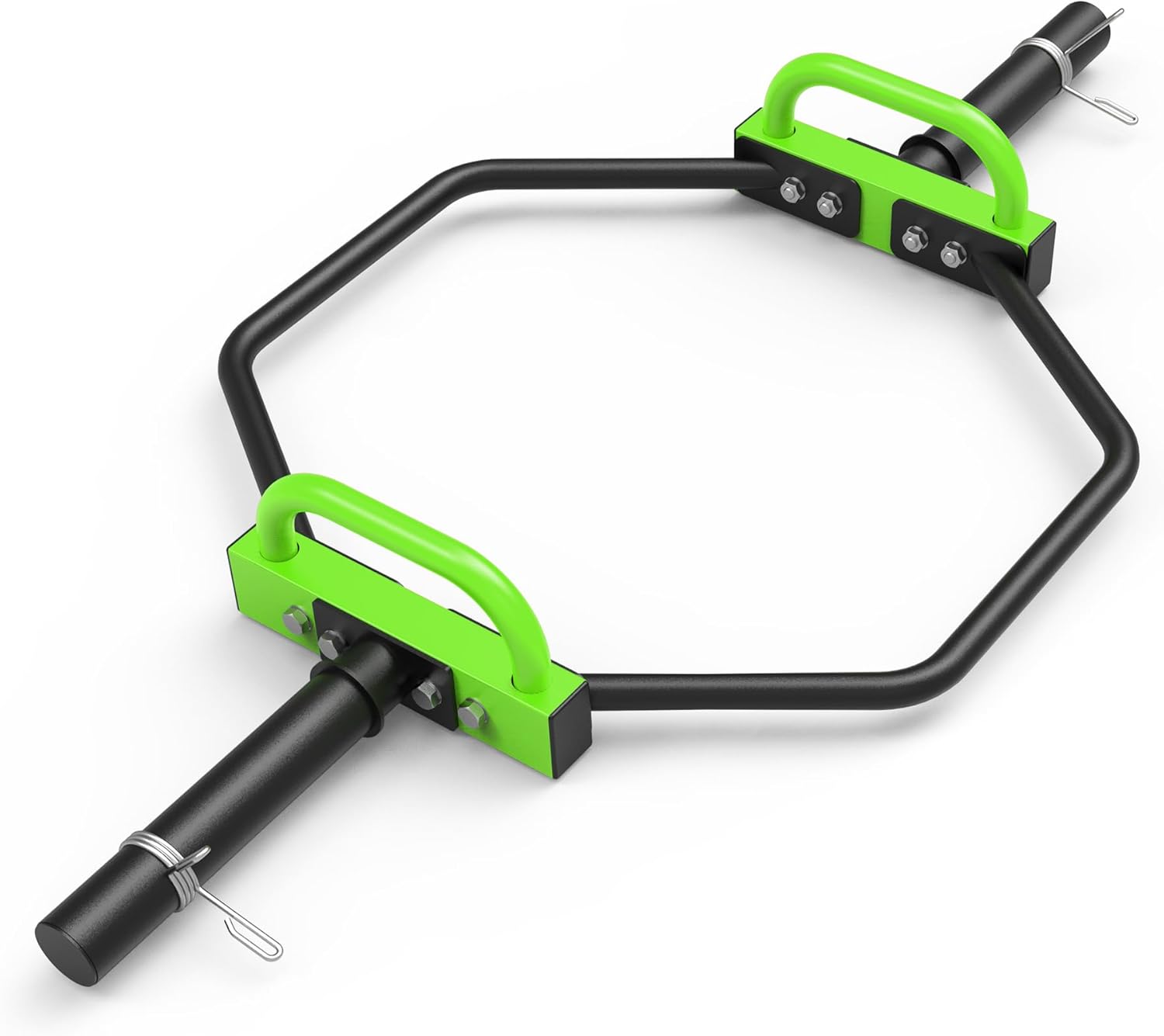 Hex Trap Bar 2-Inch Olympic Weightlifting Barbell,48.6" Deadlift Bar for Squats,Shrugs,Push-Ups,400Lbs Weight Capacit Suitable Home Gym Equipment Workouts for Beginners,Women,Men-New Version