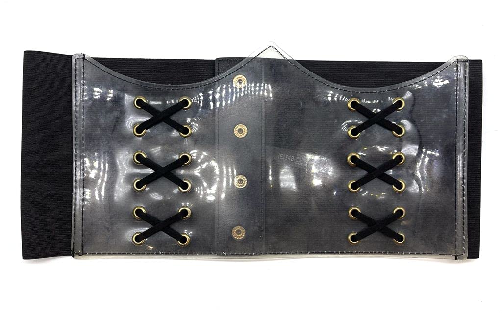 Digital Dress Room Shape-Wear Belts For Girls Ladies Transparent Corsets Clear Slim-ming PU Leather Belt Waist Trainer Party Outfit Trendy Classy Accessory Womens-wear