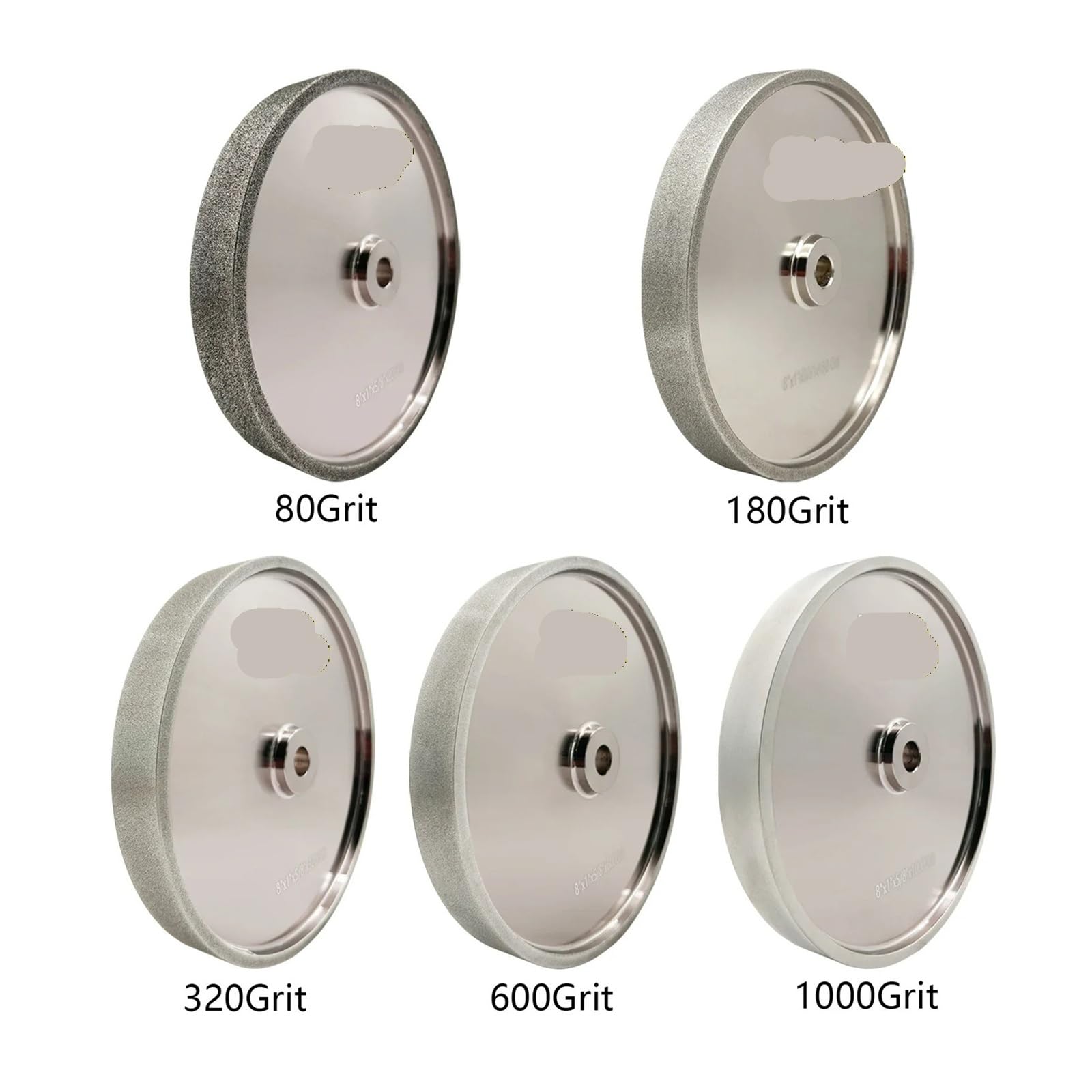 Muelas abrasivas CBN de 150mm, eje de 1/2 pulgadas, ancho de 1/1, 25/1,5 pulgadas for amoladoras de banco, herramientas de torneado de madera, rueda de afilado de 6 pulgadas(B)