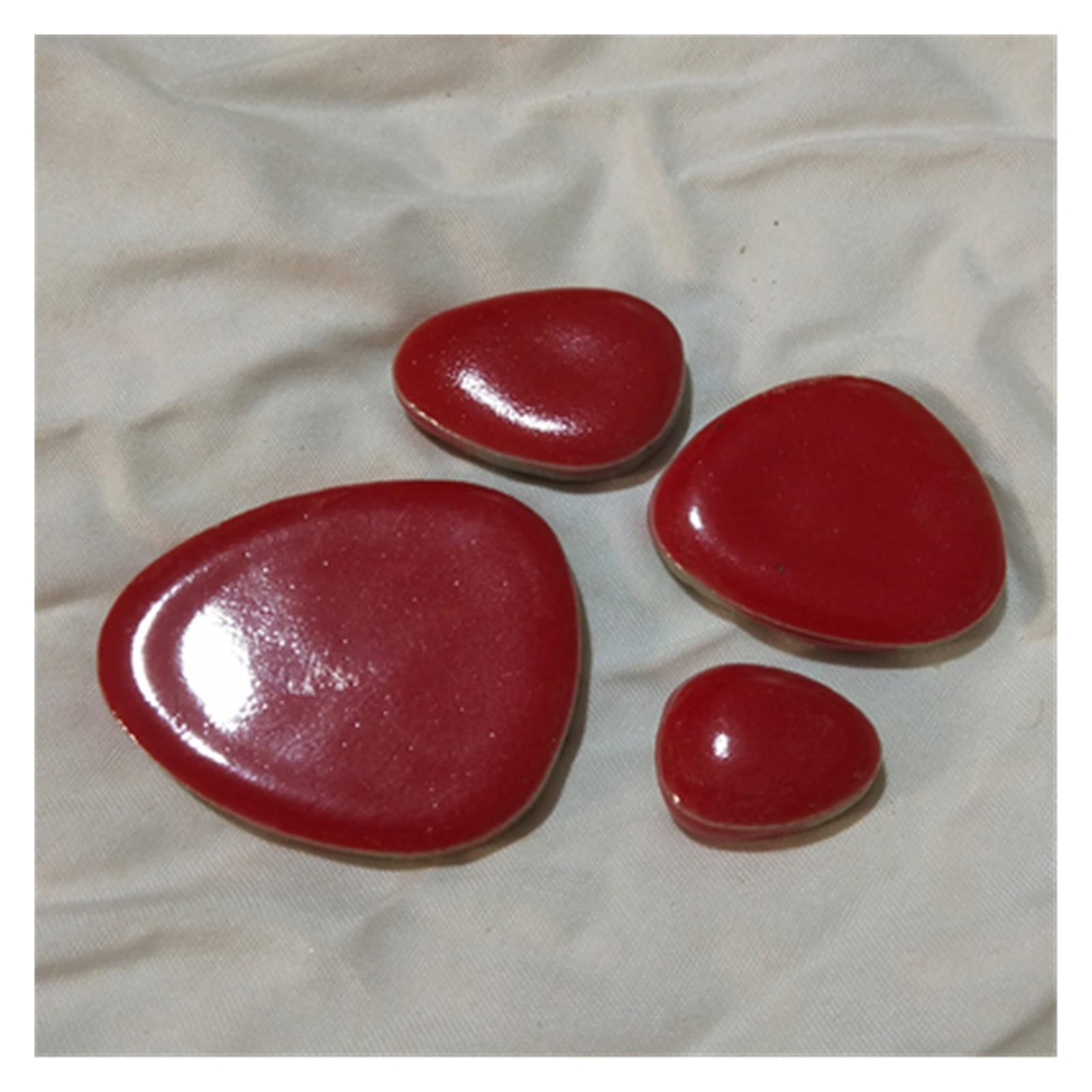 Mosaik-Fliesen, 500g/lot Mosaic Tiles Ceramic for Wall DIY Hobbies Craft Art Handmade Decorative Materials Irregular Drop Shape Mosaic Pieces(O)