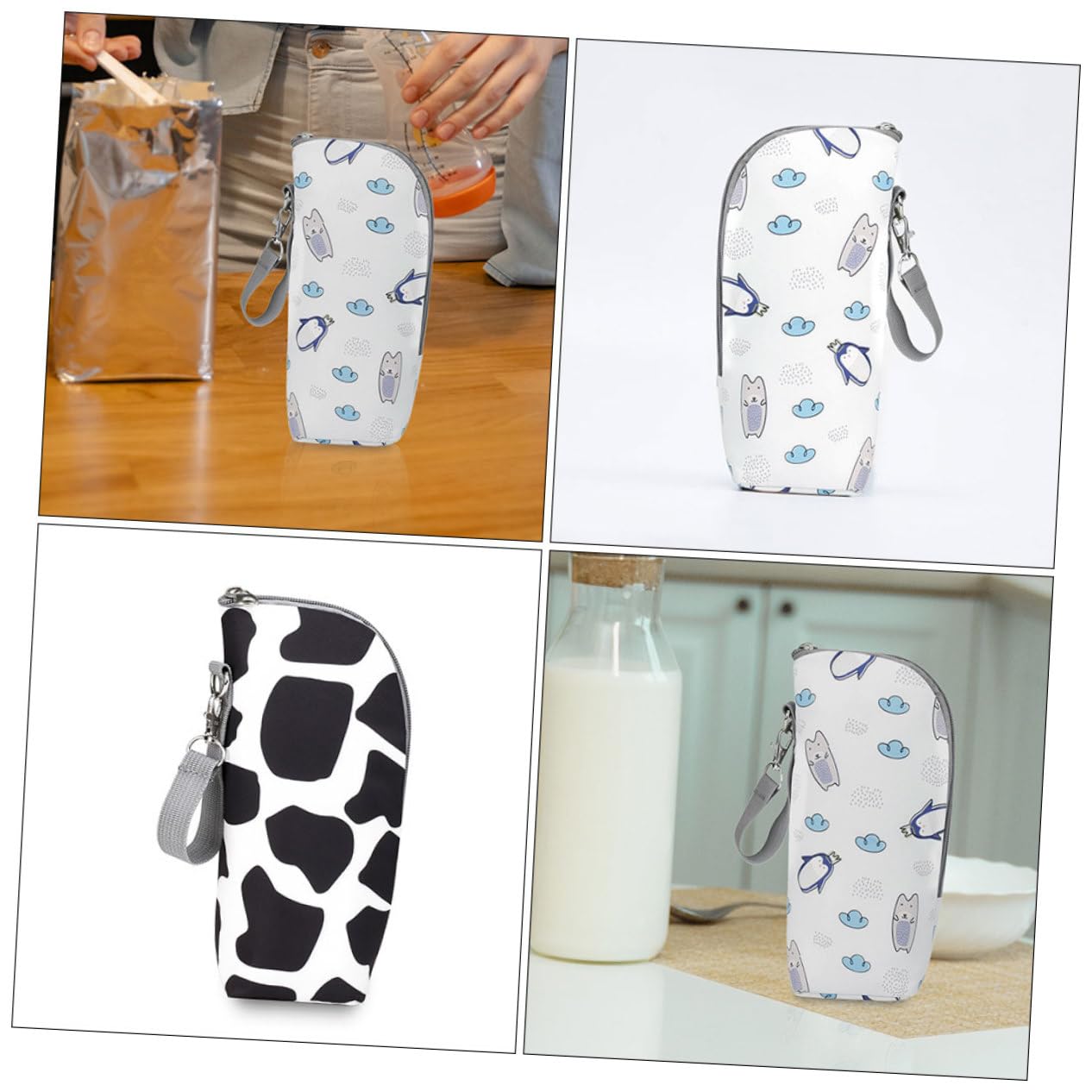 TOYANDONA 6pezzi Borsa Isolante Per Biberon Sacchetti Termici Per Bottiglie Di Latte Per Impermeabili e Resistenti Per Viaggi e Attività Outdoor