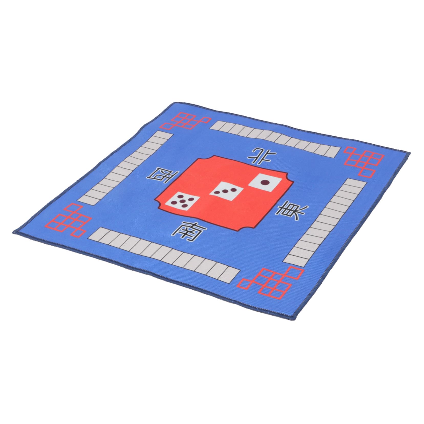 Tapis de Mahjong imprimé classique en polyester doux avec revêtement antidérapant - 8