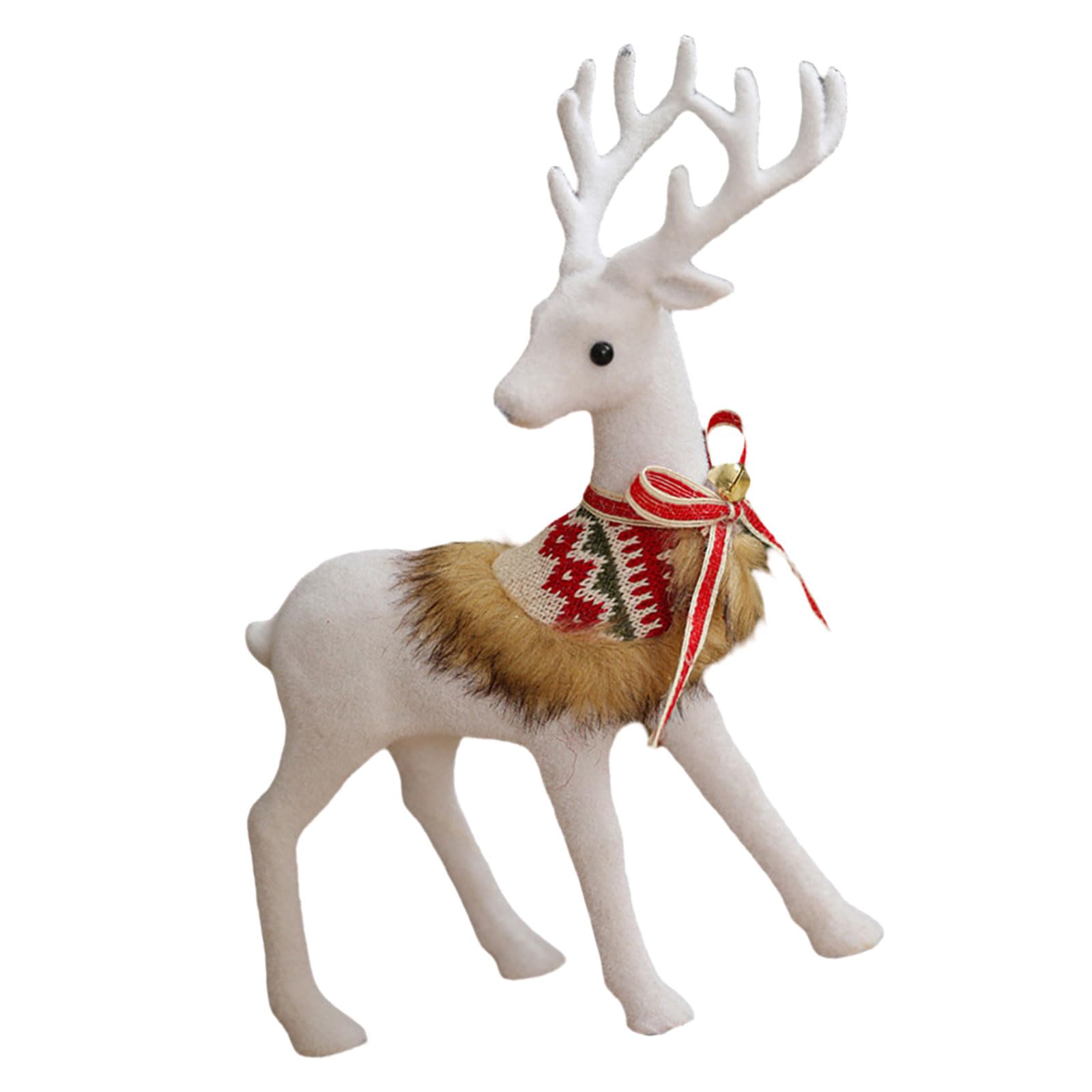 Décoration de Noël renne blanc pour rompre la monotonie hivernale
