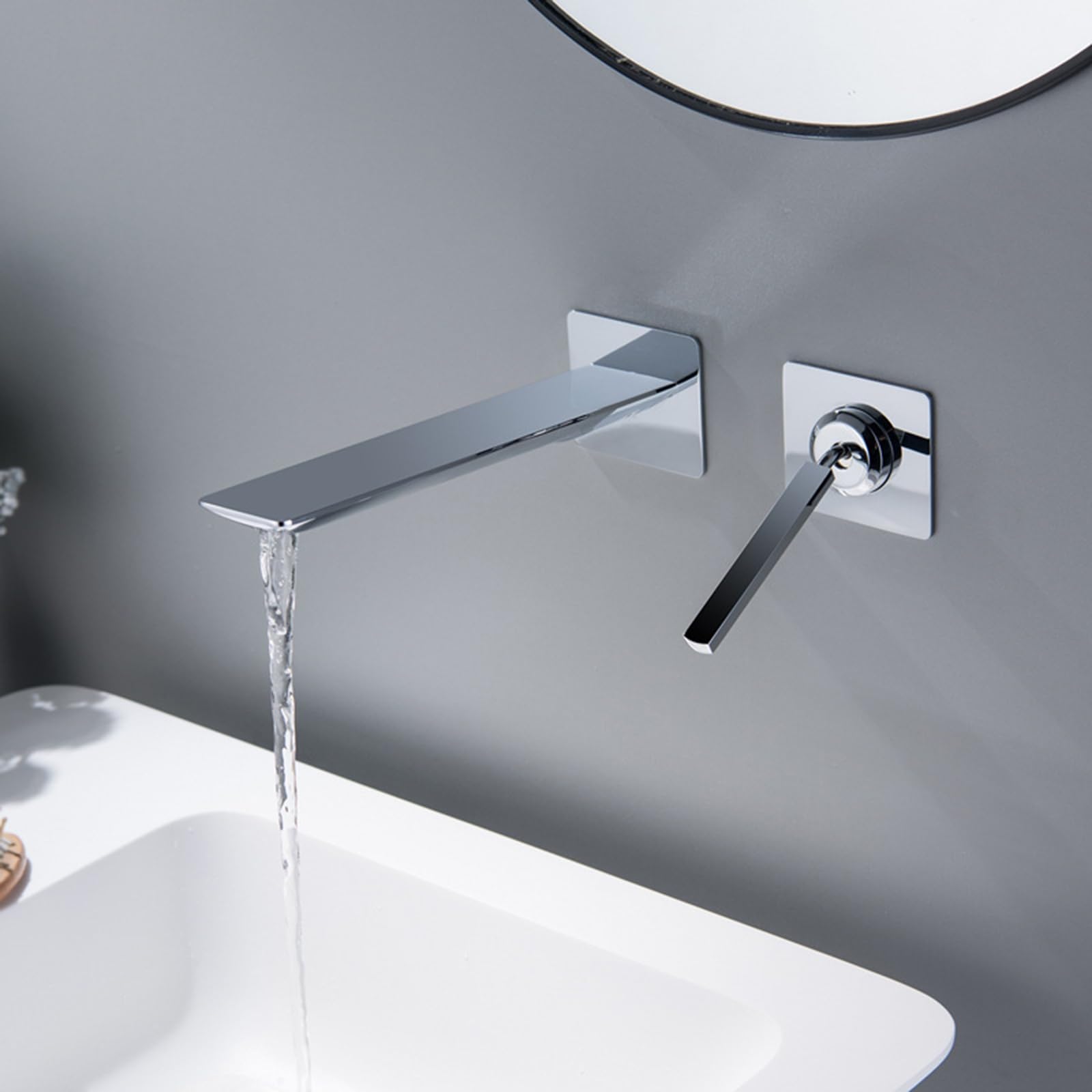 Mitigeur de lavabo robinetterie de salle de bains encastrable chaud froid