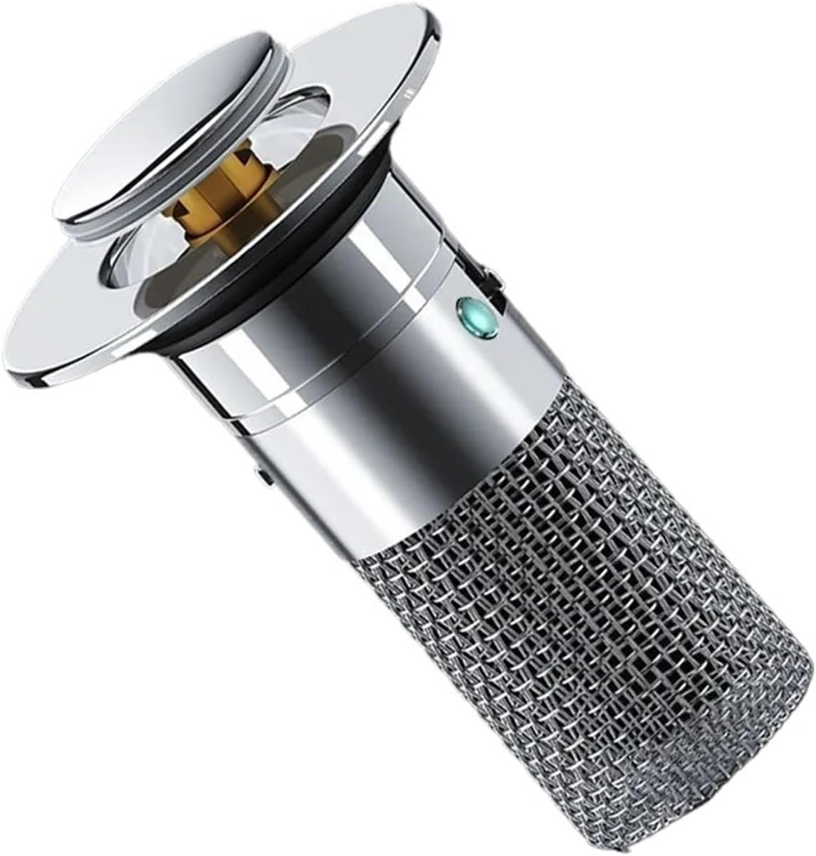 Kitchen Accessories Pop-Up Sink Drains Filter Bathroom Press Bounce Basin Plug Stopper Wash Hair Catcher Strainer(Stainless Steel)