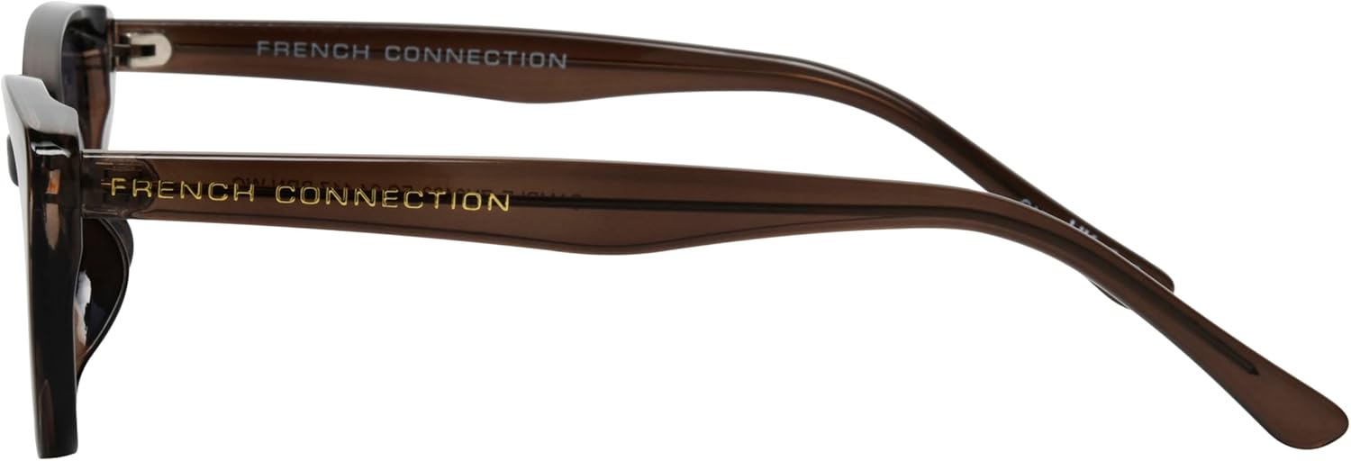 French Connection Women's Dottie Sunglasses Cateye, Black, 56mm